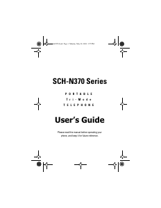 Manual Samsung SCH-N370 Mobile Phone