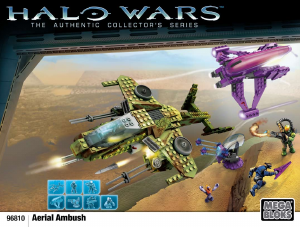 Handleiding Mega Bloks set 96810 Halo Aerial ambush