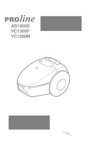 Mode d’emploi Proline VC1300P Aspirateur