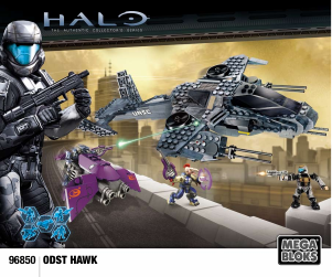 Manual Mega Bloks set 96850 Halo ODST Hawk