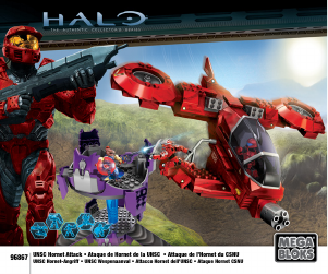 Handleiding Mega Bloks set 96867 Halo UNSC Hornet Attack