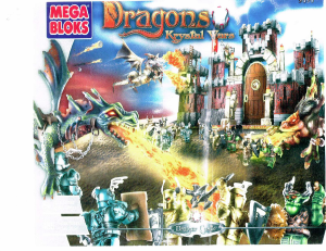 Manual de uso Mega Bloks set 9898 Dragons Krystal Wars Dragair Castle