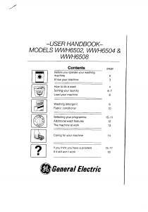 Manual GE WWH6502 Washing Machine