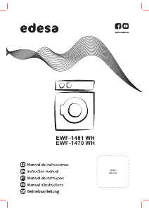 Manual de uso Edesa EWF-1470 WH Lavadora
