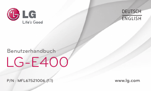 Bedienungsanleitung LG E400GO Handy