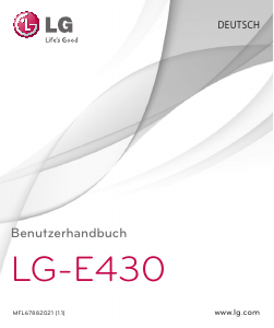 Bedienungsanleitung LG E430GO Handy