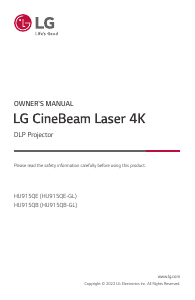 Handleiding LG HU915QE CineBeam Beamer
