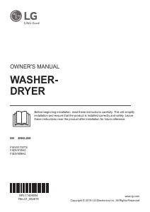 Manual LG V9WD107H2S Washer-Dryer