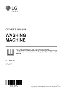 Manual LG F4WV908P2 Washing Machine