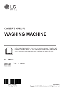 Handleiding LG V5105S Wasmachine