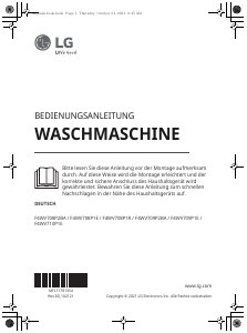 Bedienungsanleitung LG F4WV708P1R Waschmaschine