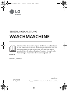 Bedienungsanleitung LG V5WD96H1 Waschmaschine