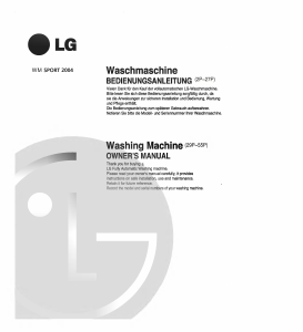 Bedienungsanleitung LG WD-12170TD Waschmaschine