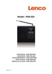 Bedienungsanleitung Lenco PDR-020BK Radio