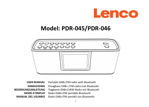 Manual Lenco PDR-045BK Radio