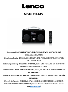 Manual de uso Lenco PIR-645WH Radio