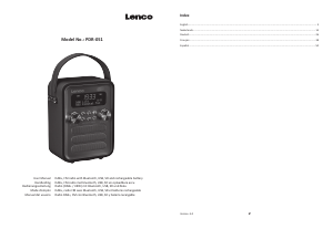 Bedienungsanleitung Lenco PDR-051TPSI Radio