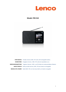 Manual Lenco PIR-510BK Radio