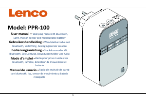 Handleiding Lenco PPR-100WH Radio