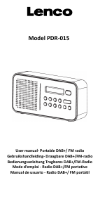 Bedienungsanleitung Lenco PDR-015BK Radio