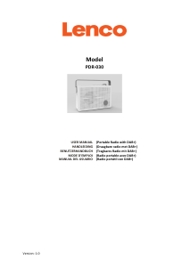 Manual de uso Lenco PDR-030BK Radio