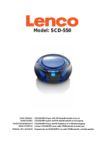 Manual Lenco SCD-550RD Stereo-set