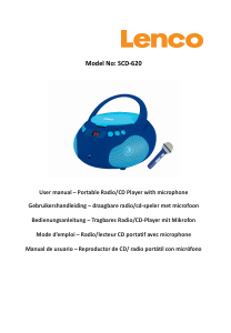 Mode d’emploi Lenco SCD-620BU Stéréo