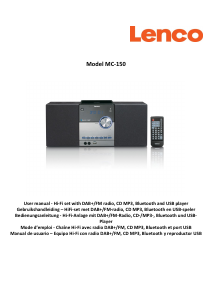 Manual de uso Lenco MC-150 Set de estéreo
