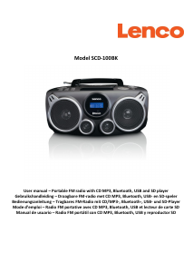 Manual Lenco SCD-100BK Stereo-set