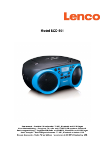 Manual Lenco SCD-501BU Stereo-set