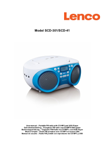 Handleiding Lenco SCD-301BU Stereoset