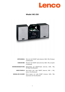 Handleiding Lenco MC-250BK Stereoset