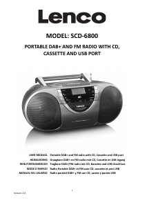 Manual Lenco SCD-6800GY Stereo-set