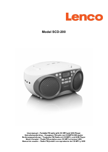 Handleiding Lenco SCD-200PK Stereoset