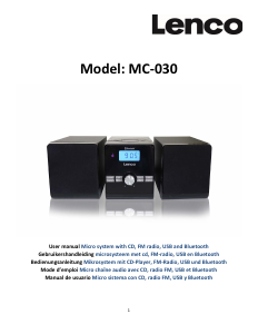 Handleiding Lenco MC-030BK Stereoset