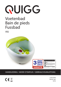 Mode d’emploi Quigg VB2 Bain de pieds