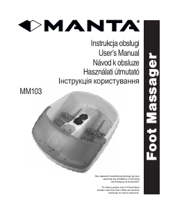 Instrukcja Manta MM103 Masażer do stóp