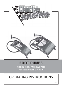 Manual Clarke FP150 Foot Pump