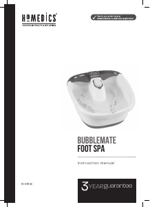 Manual Homedics FB-55PB-GB Foot Bath