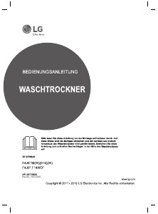 Bedienungsanleitung LG F14WD85EN0 Waschtrockner
