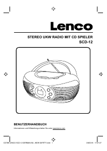 Manual de uso Lenco SCD-12BK Set de estéreo