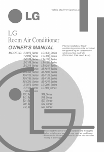 Manual LG AS-C246TLM0 Air Conditioner