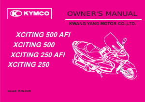 Manual Kymco xciting 250 Scooter