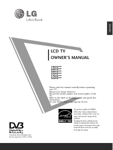 Manual LG 19LH250C LCD Television