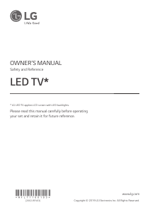 Handleiding LG 55UM751C0ZA LED televisie