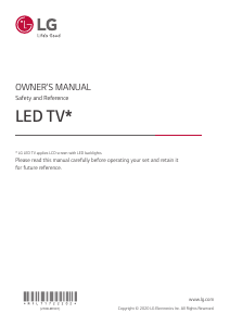 Handleiding LG 43US342H9ZC LED televisie