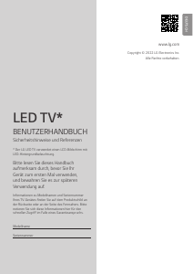 Bedienungsanleitung LG 55QNED829QB LED fernseher