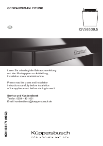 Bedienungsanleitung Küppersbusch IGVS 6509.5 Geschirrspüler
