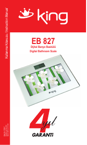 Kullanım kılavuzu King EB 827 Banyo tartısı