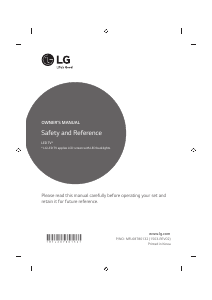 Manual LG 65UF8569 LED Television